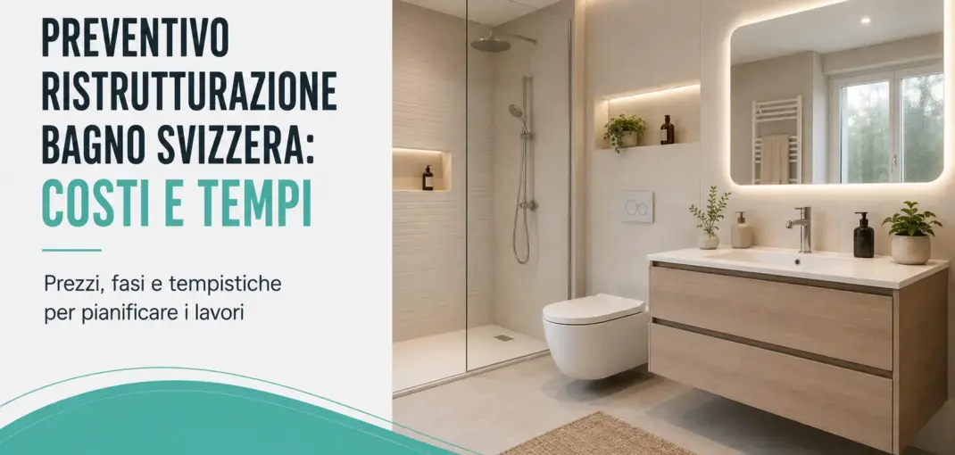 Bagno moderno restrutturato color legno