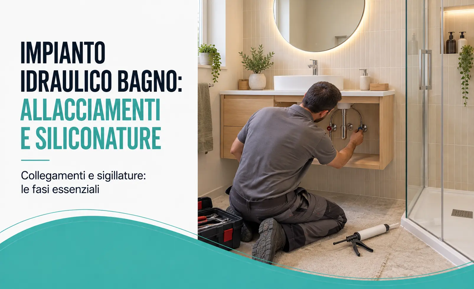 Manutenzione impianto idraulico siliconature